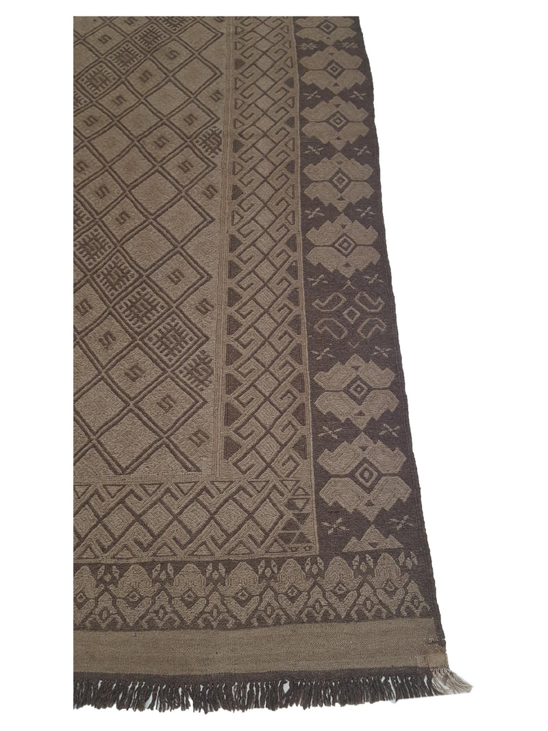 Pacific Uzbak 29848 Latte Latte Transitional Hand Knotted Rug