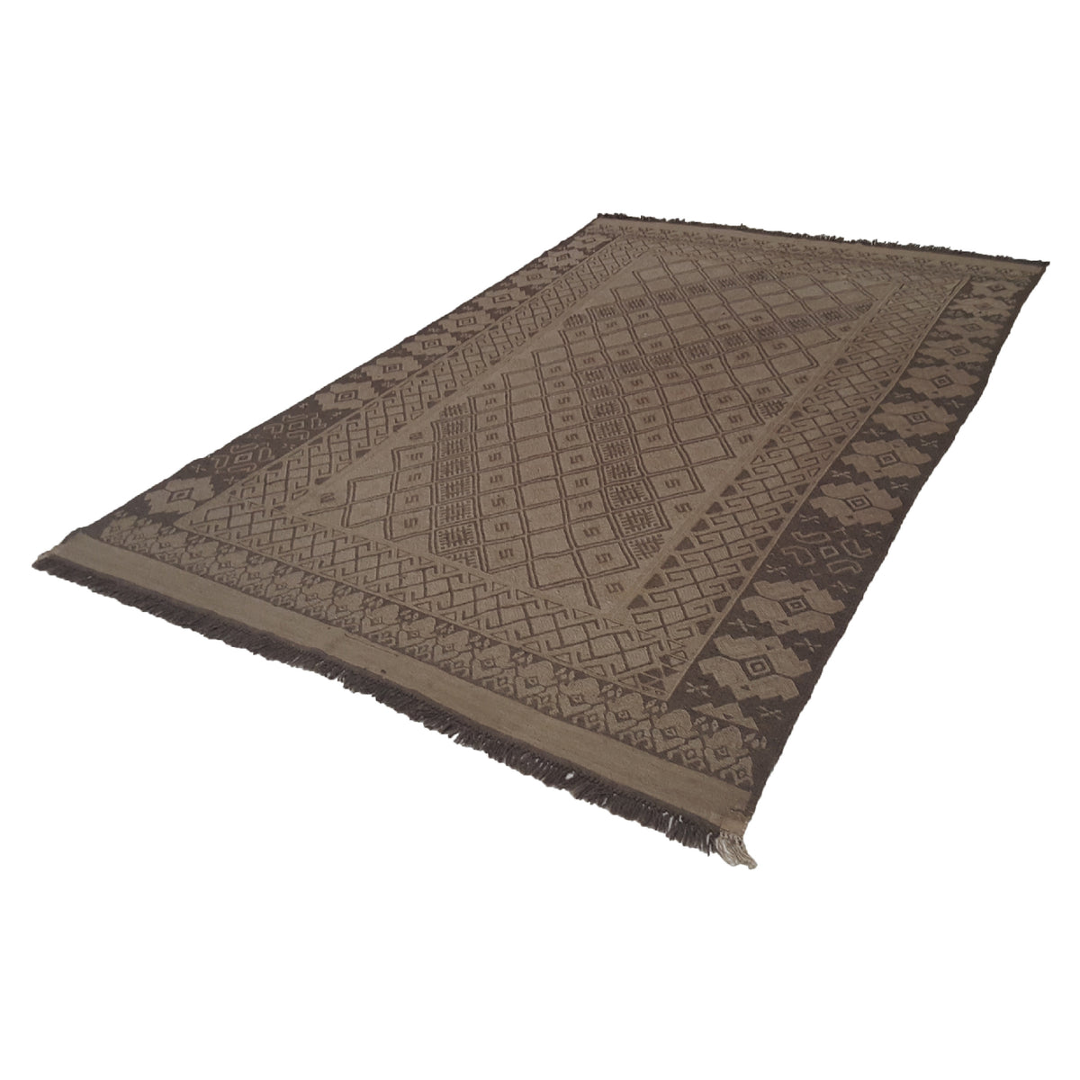 Pacific Uzbak 29848 Latte Latte Transitional Hand Knotted Rug