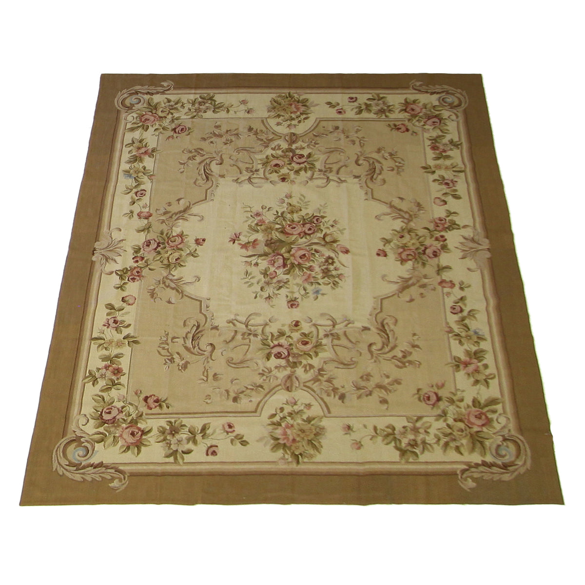 Pacific Needle Point 29850 Beige Lt.Brown Tapestry Needle Point Rug