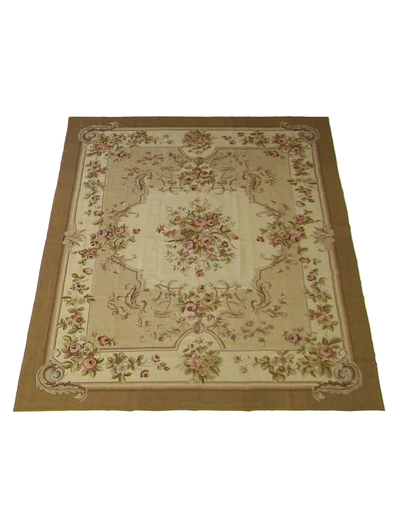 Pacific Needle Point 29850 Beige Lt.Brown Tapestry Needle Point Rug