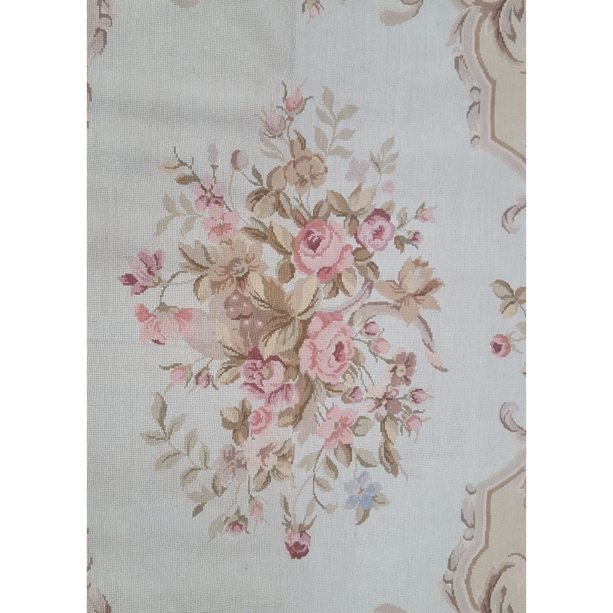 Pacific Needle Point 29854 Beige Brown Tapestry Needle Point Rug