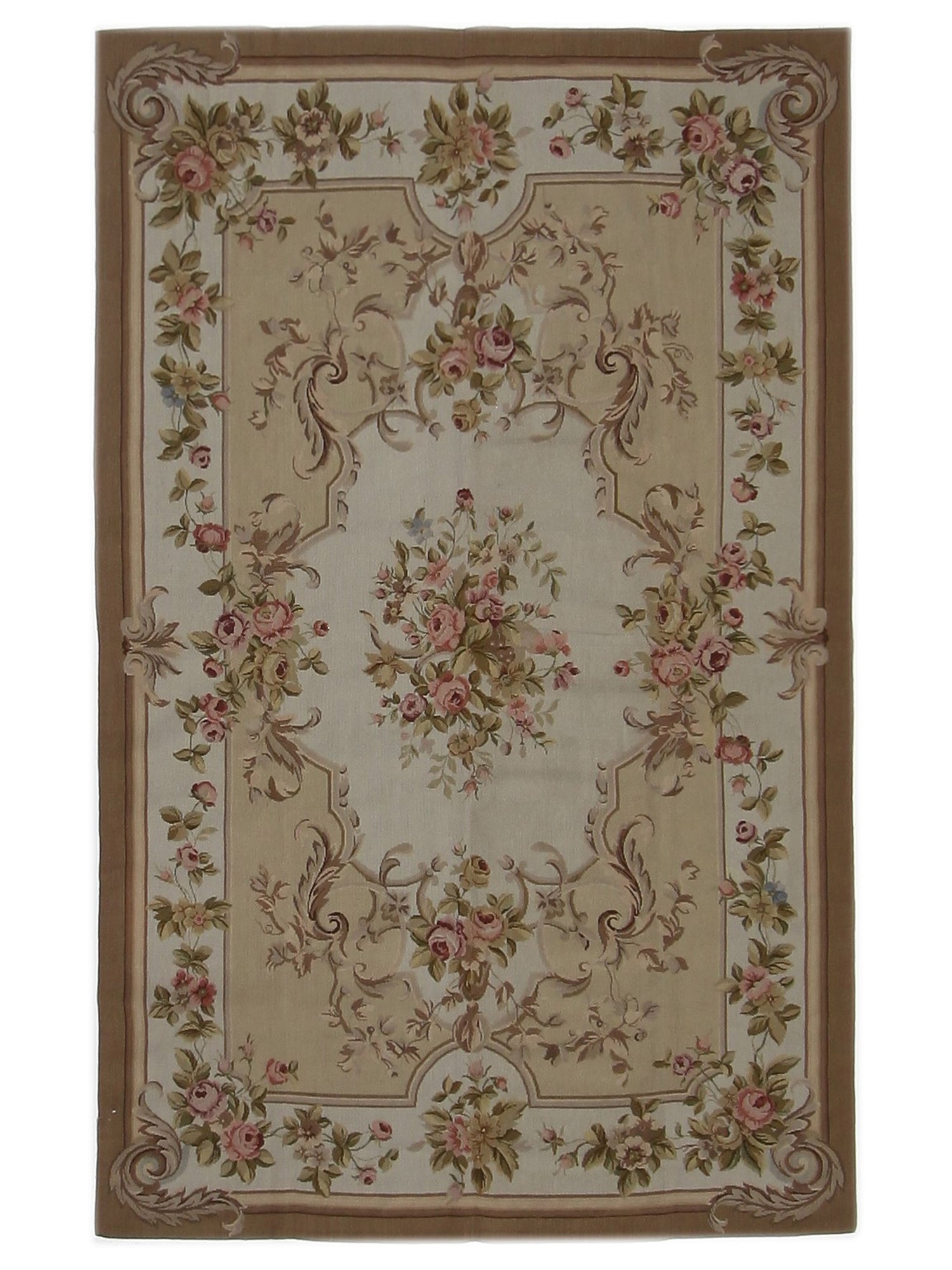Pacific Needle Point  Beige Brown Tapestry
