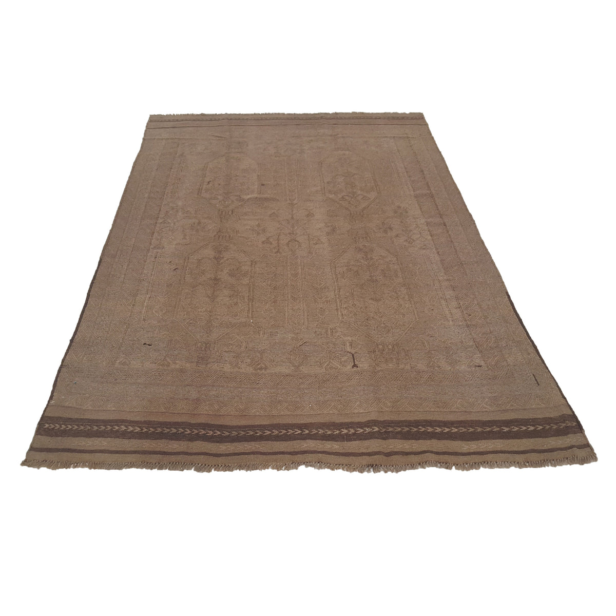 Pacific Uzbak 29861 Lt.Brown Lt.Brown Transitional Hand Knotted Rug