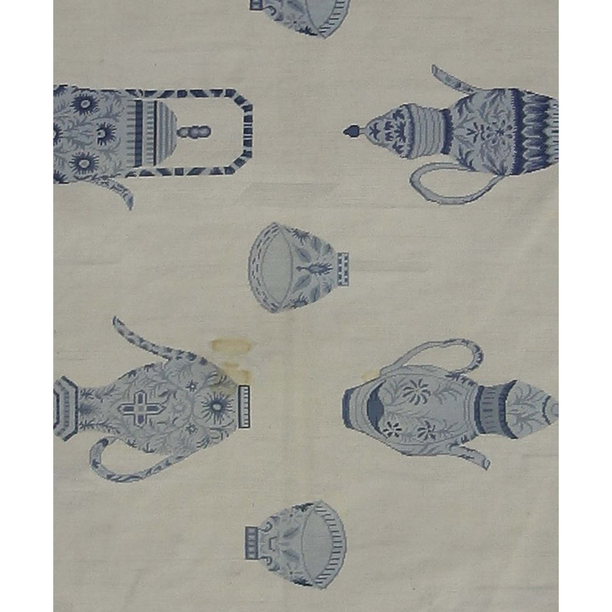 Pacific Needle Point 29863 Ivory Blue Tapestry Needle Point Rug
