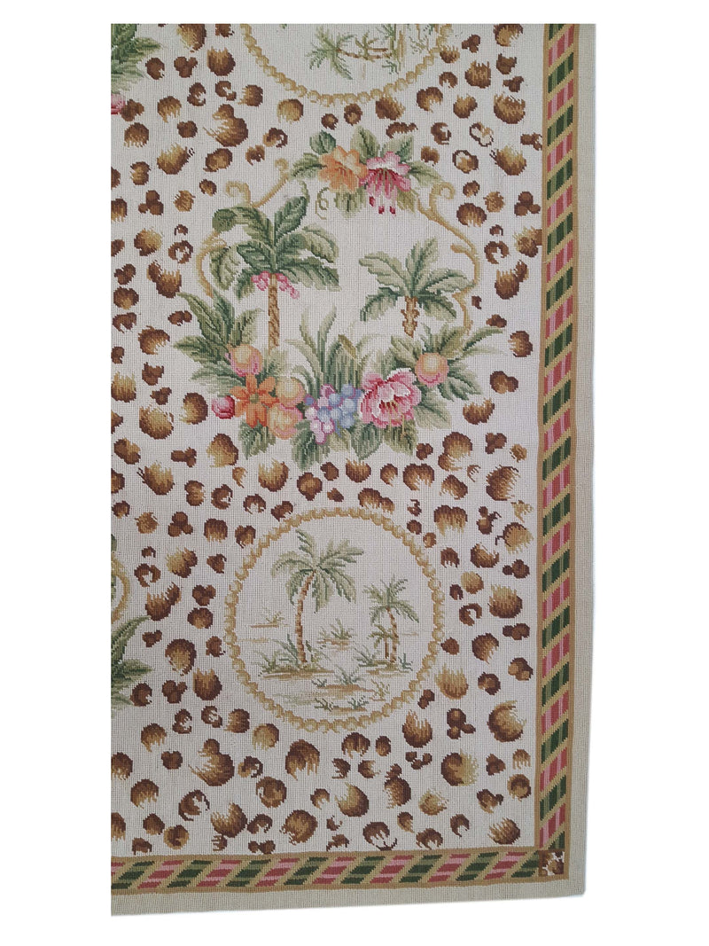 Pacific Needle Point 29874 Ivory Ivory Tapestry Needle Point Rug
