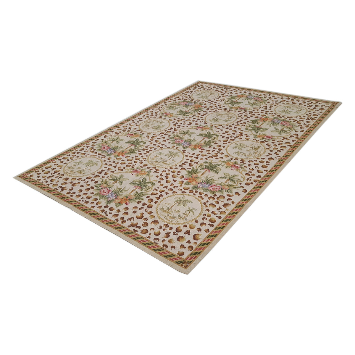 Pacific Needle Point 29874 Ivory Ivory Tapestry Needle Point Rug