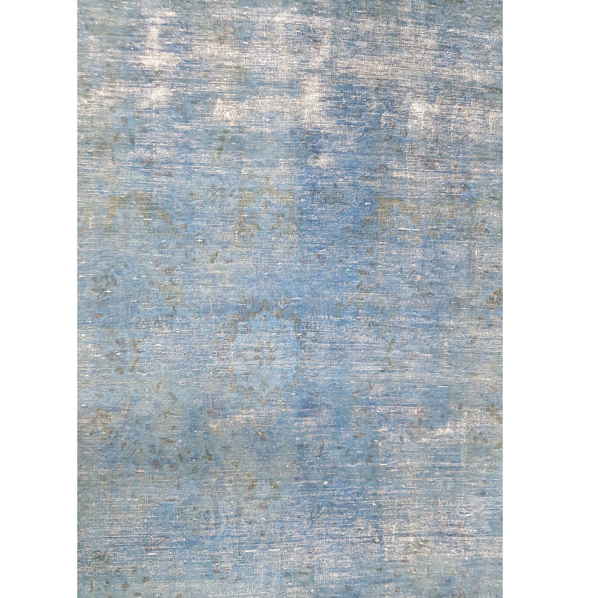 Pacific Vintage Overdyed 29889 Blue Blue Vintage Hand Knotted Rug
