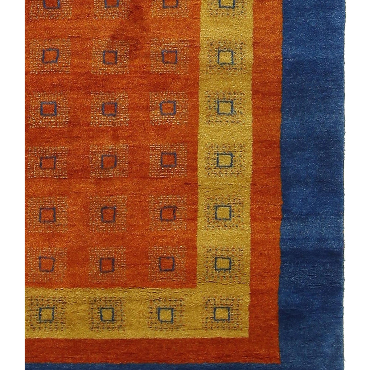 Pacific Gabbeh 29950 Orange Blue Transitional Hand Knotted Rug