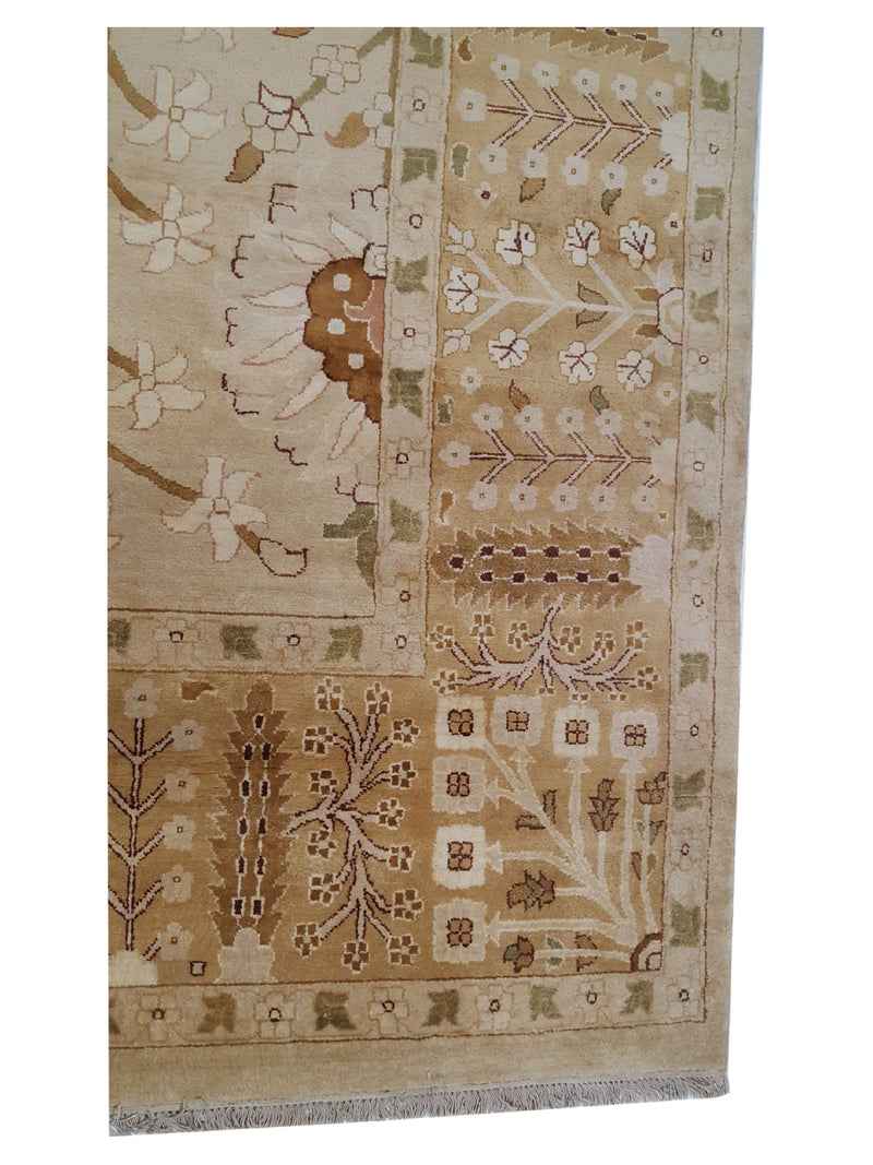 Pacific Agra 29979 Khaki Latte Transitional Hand Knotted Rug