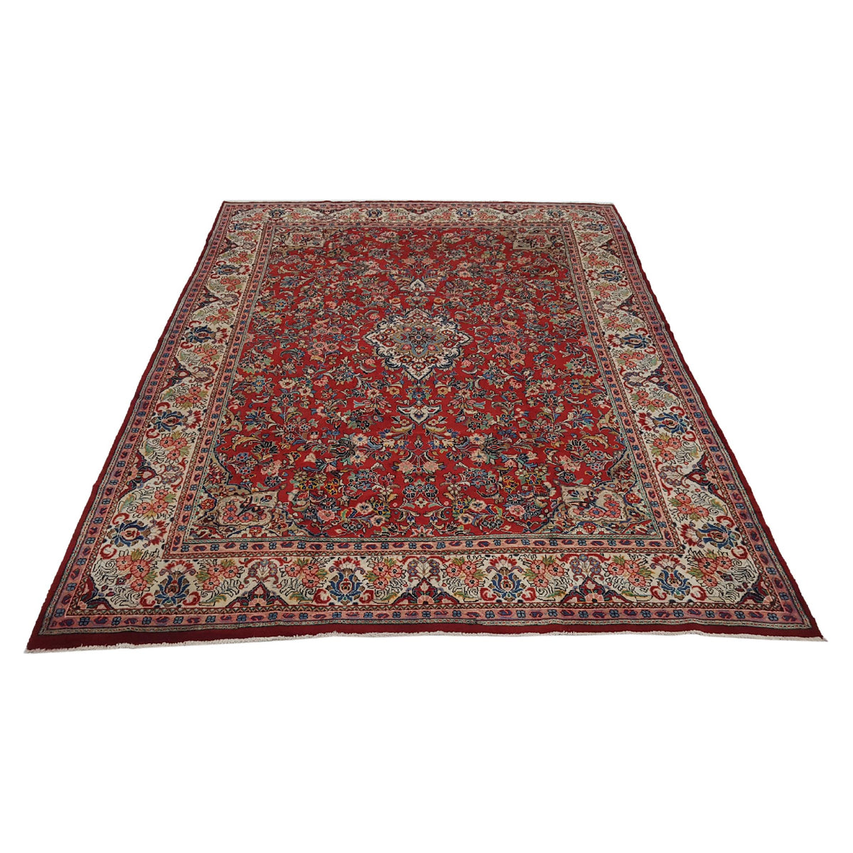 Pacific Mahal 30429 Red Ivory Traditional Hand Knotted Rug