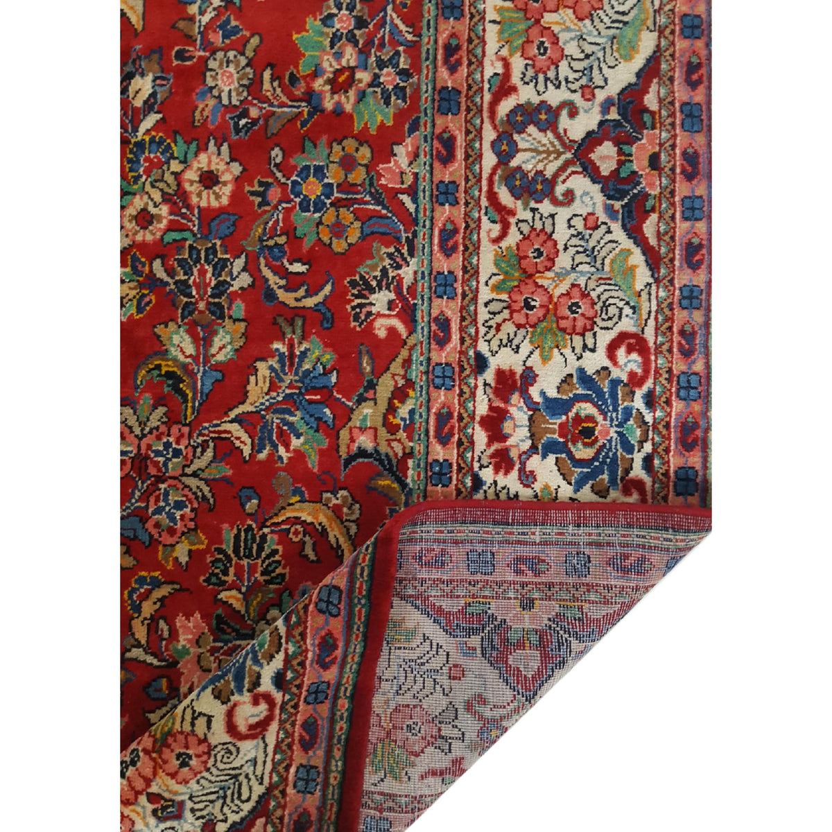 Pacific Mahal 30429 Red Ivory Traditional Hand Knotted Rug
