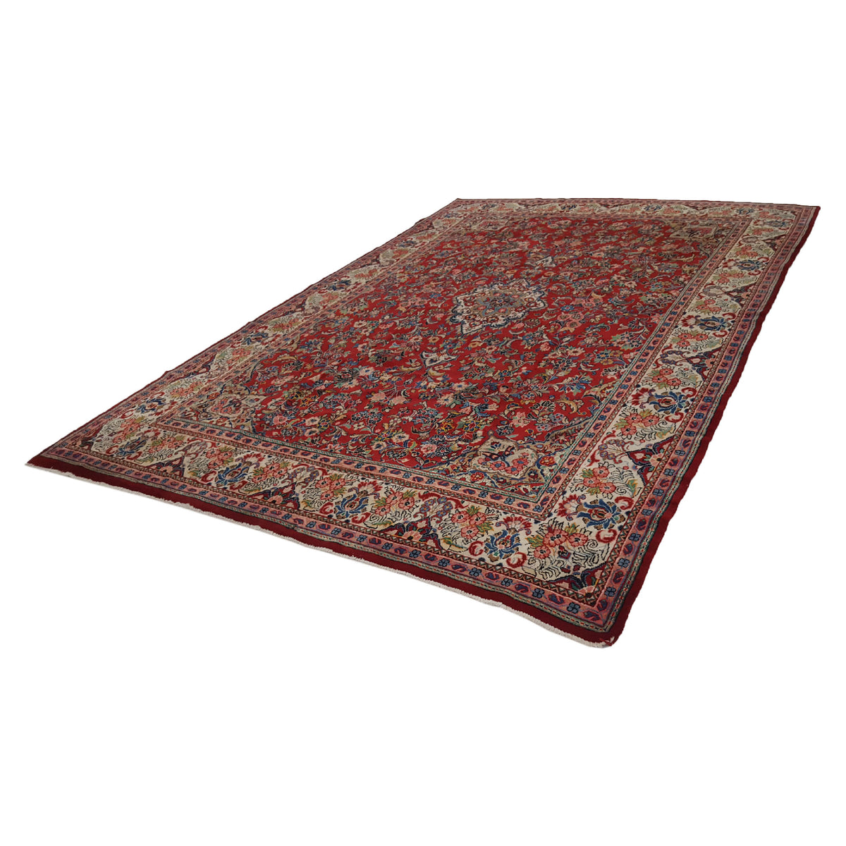 Pacific Mahal 30429 Red Ivory Traditional Hand Knotted Rug