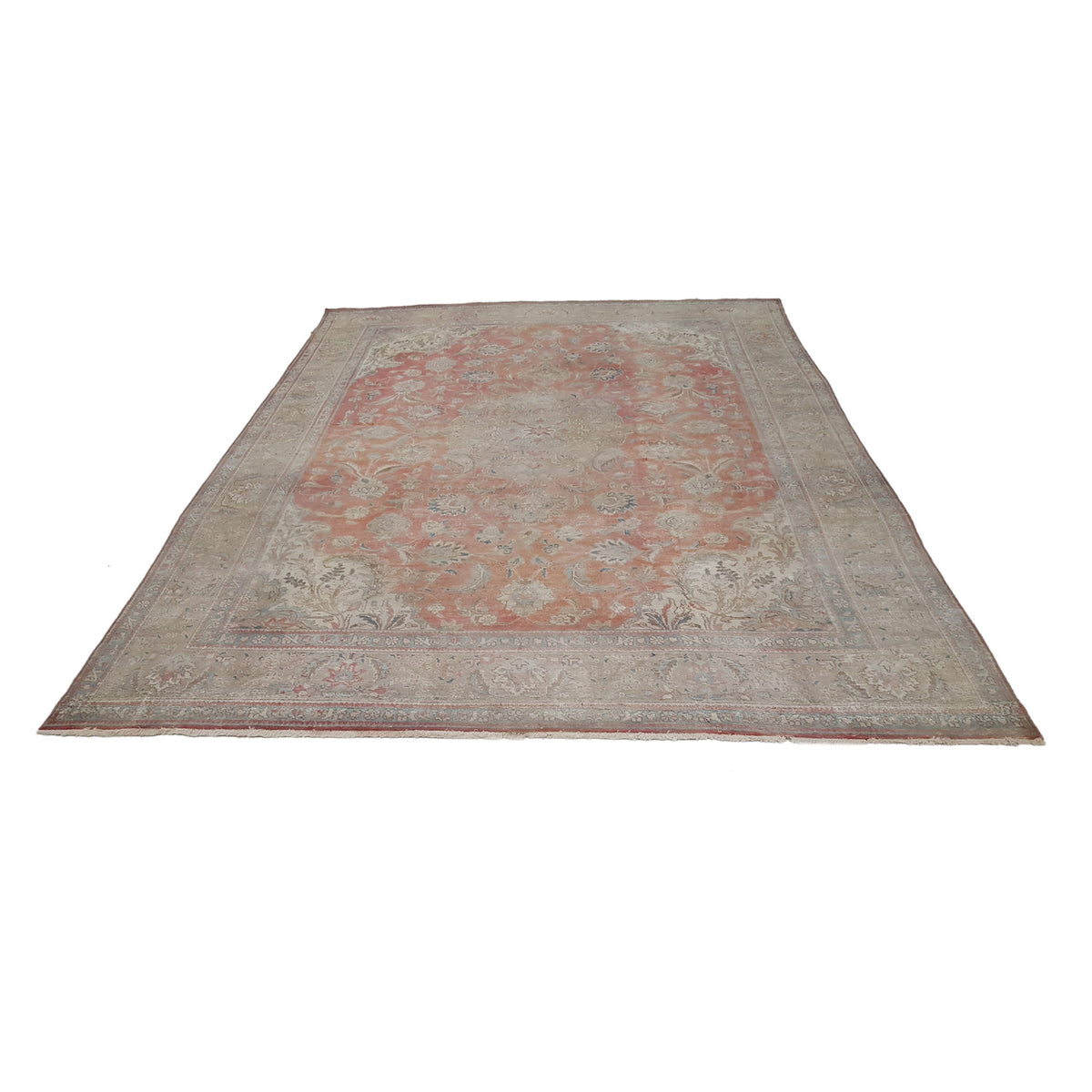Pacific Mahal 30438 Red Beige Traditional Hand Knotted Rug