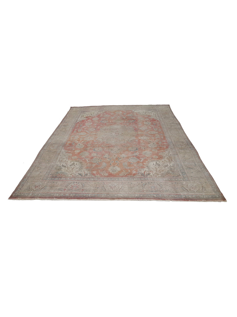 Pacific Mahal 30438 Red Beige Traditional Hand Knotted Rug