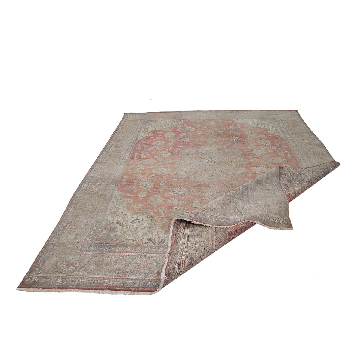 Pacific Mahal 30438 Red Beige Traditional Hand Knotted Rug