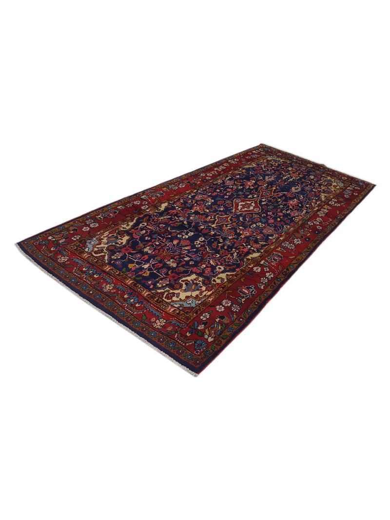 Fasa Persian 31001 Navy Red Traditional Semi Antique Rug