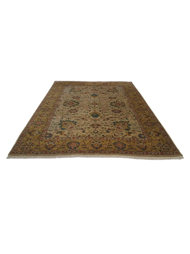 Pacific Tribal 31366 Beige Gold Traditional Hand Knotted Rug