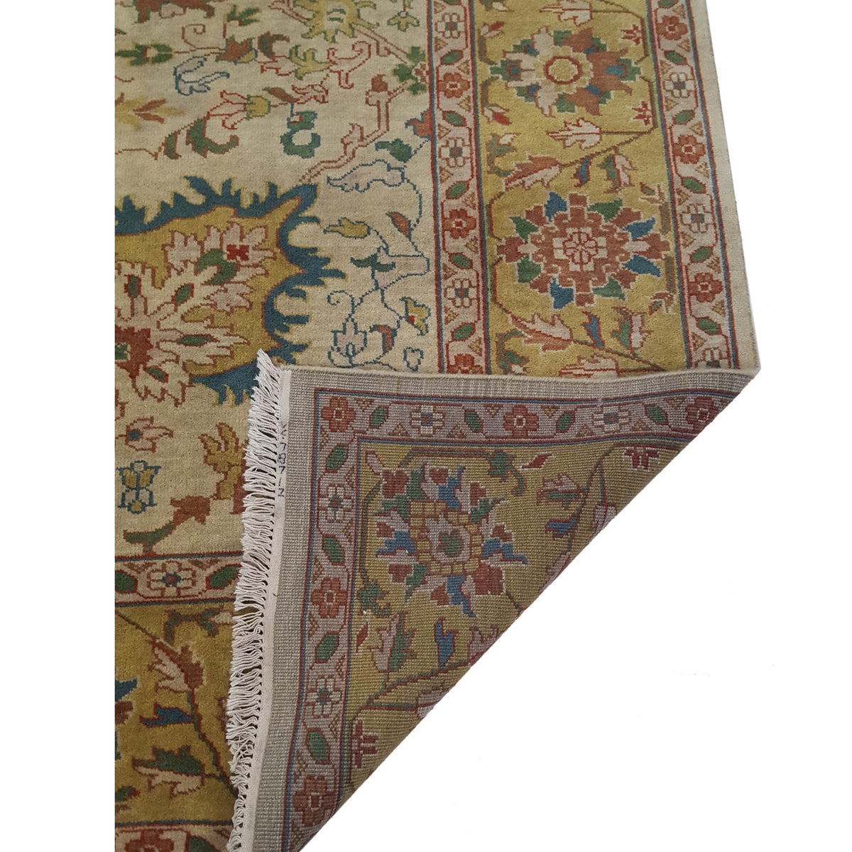 Pacific Tribal 31366 Beige Gold Traditional Hand Knotted Rug