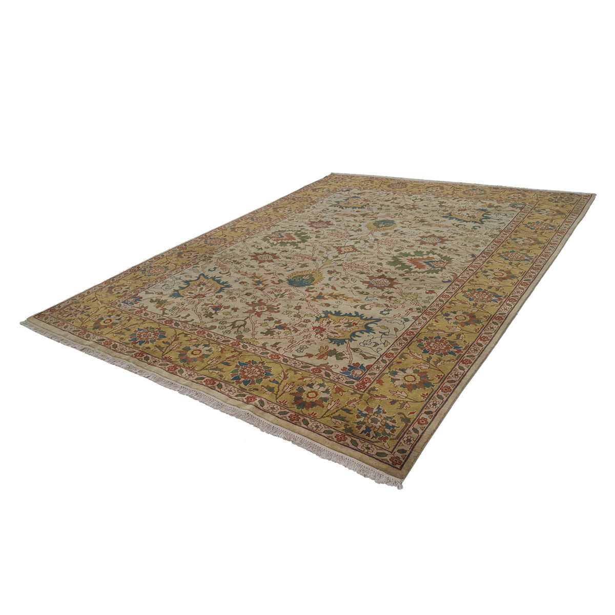 Pacific Tribal 31366 Beige Gold Traditional Hand Knotted Rug