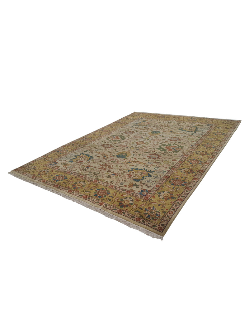 Pacific Tribal 31366 Beige Gold Traditional Hand Knotted Rug