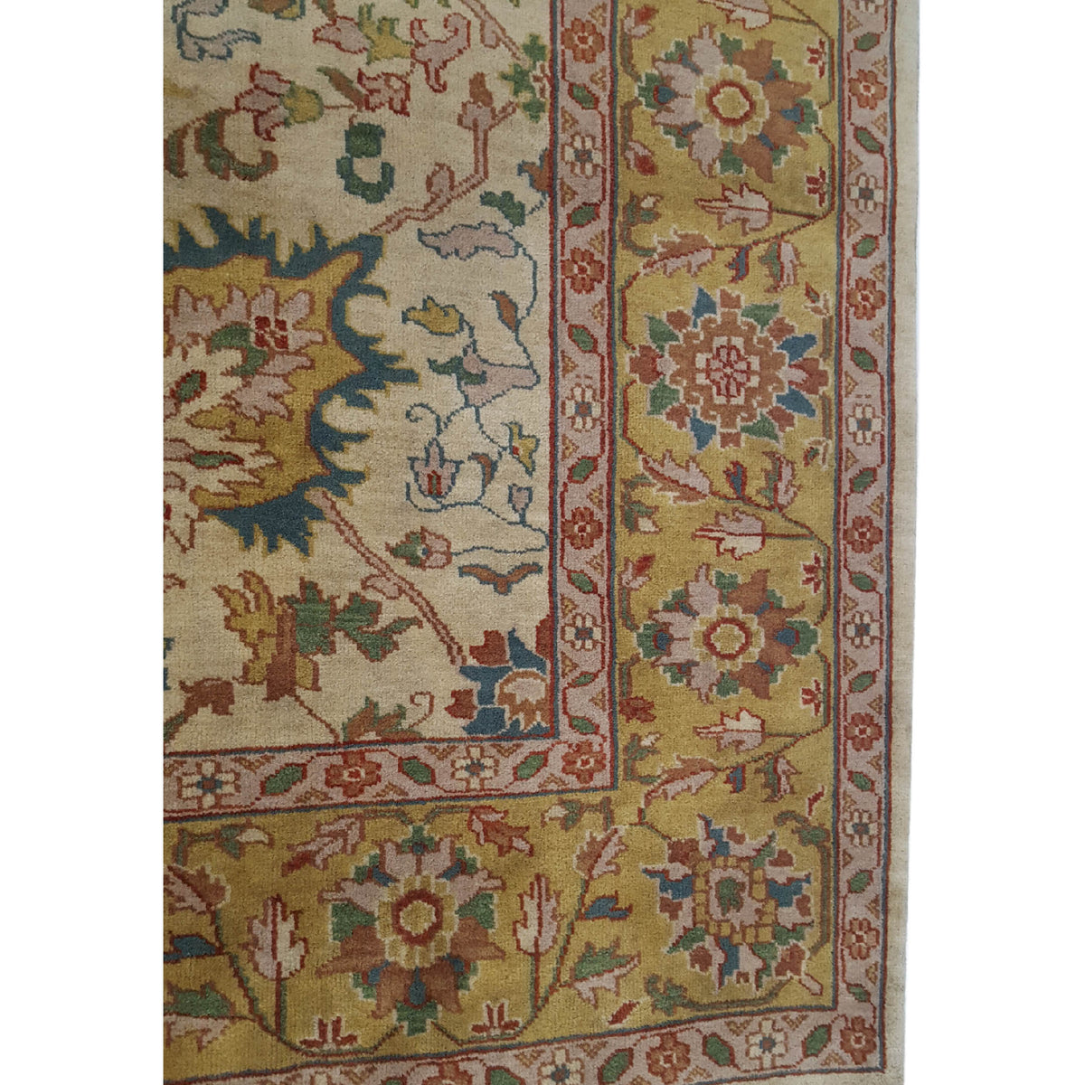 Pacific Marco 31370 Beige Green Transitional Hand Knotted Rug