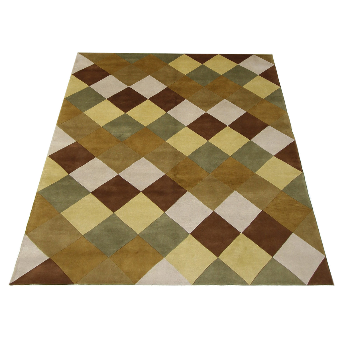 Pacific Tranquality 31929 Yellow Multi Modern Hand Knotted Rug