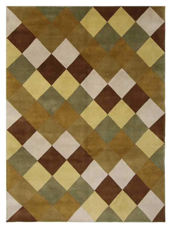 Pacific Tranquality  Yellow Multi Modern