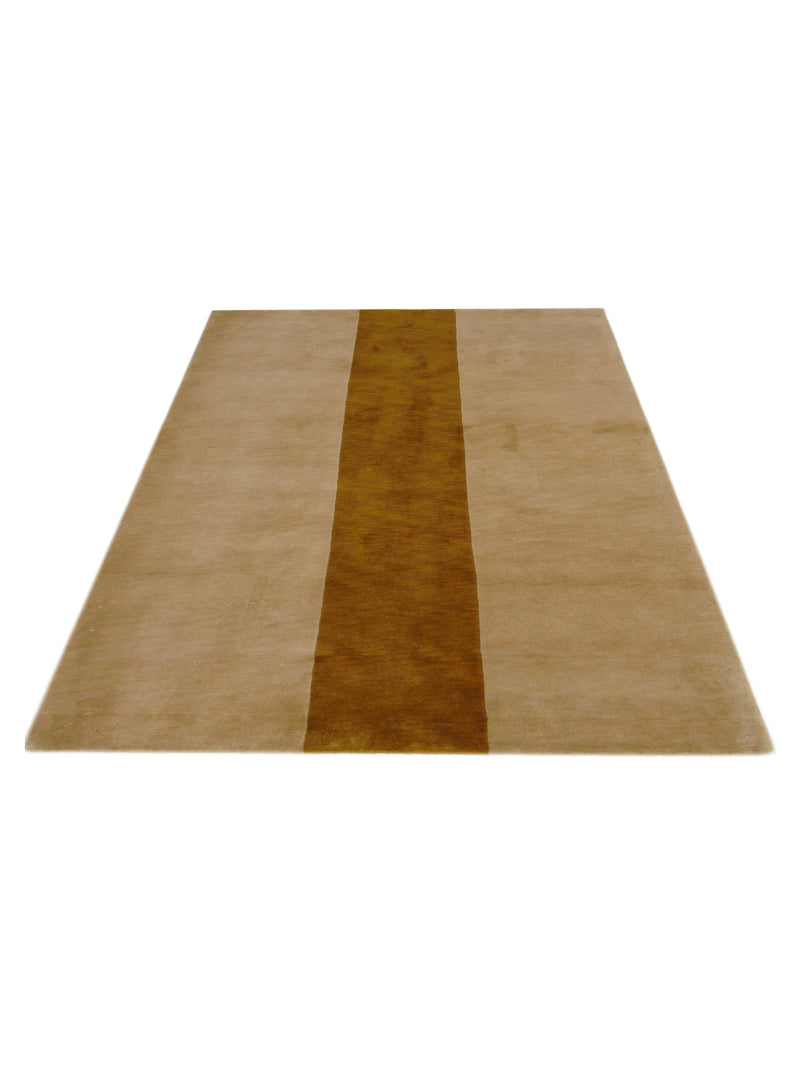 Pacific Tranquality 31948 Camel Brown Modern Hand Knotted Rug