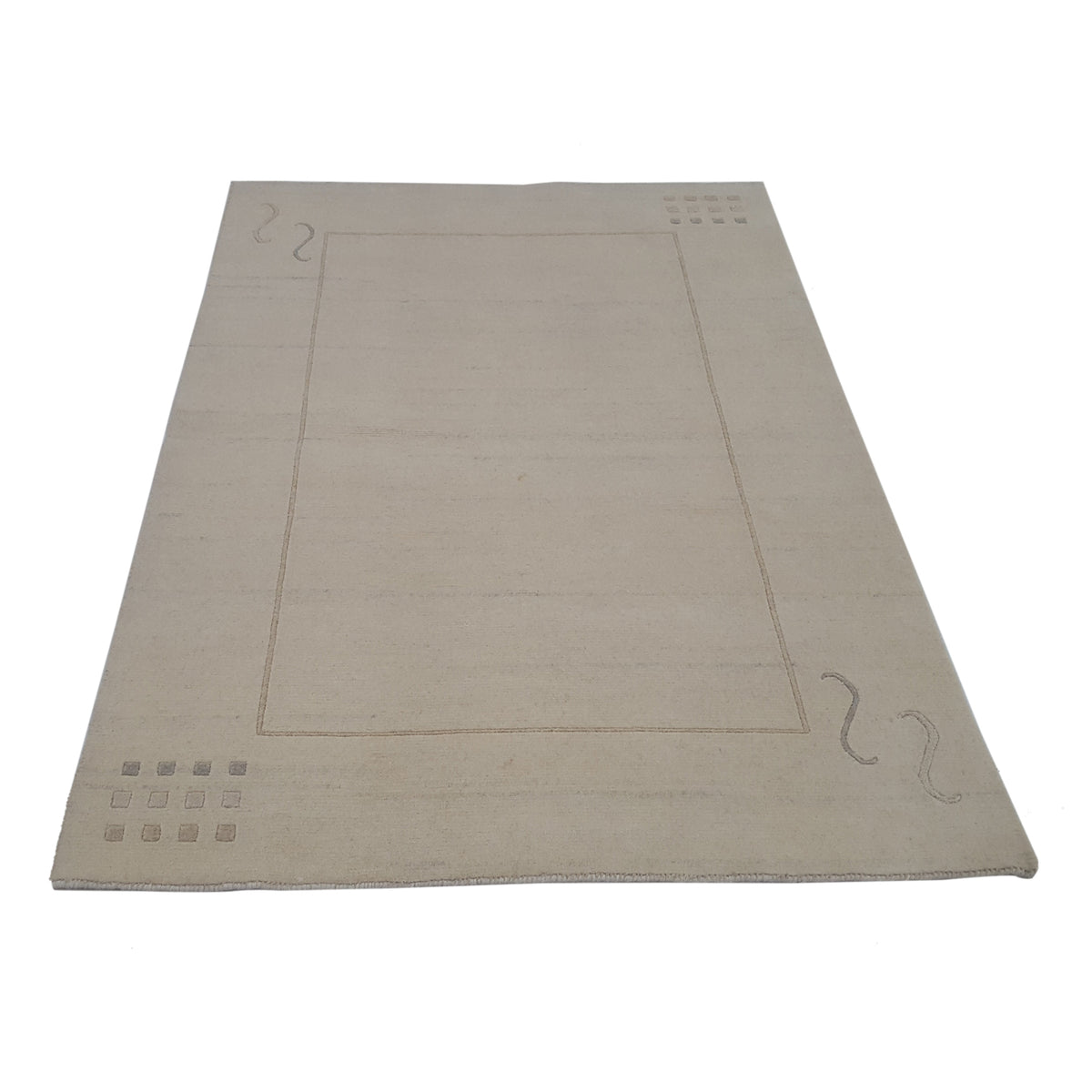 Pacific Tranquality 31950 Ivory Ivory Modern Hand Knotted Rug
