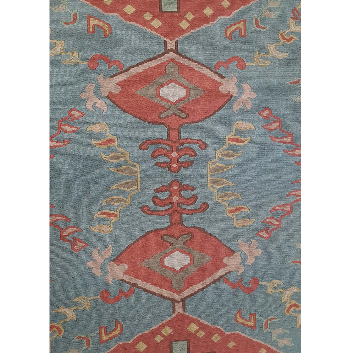 Pacific Summak-Ch 32216 Aqua Ivory Traditional Hand Knotted Rug