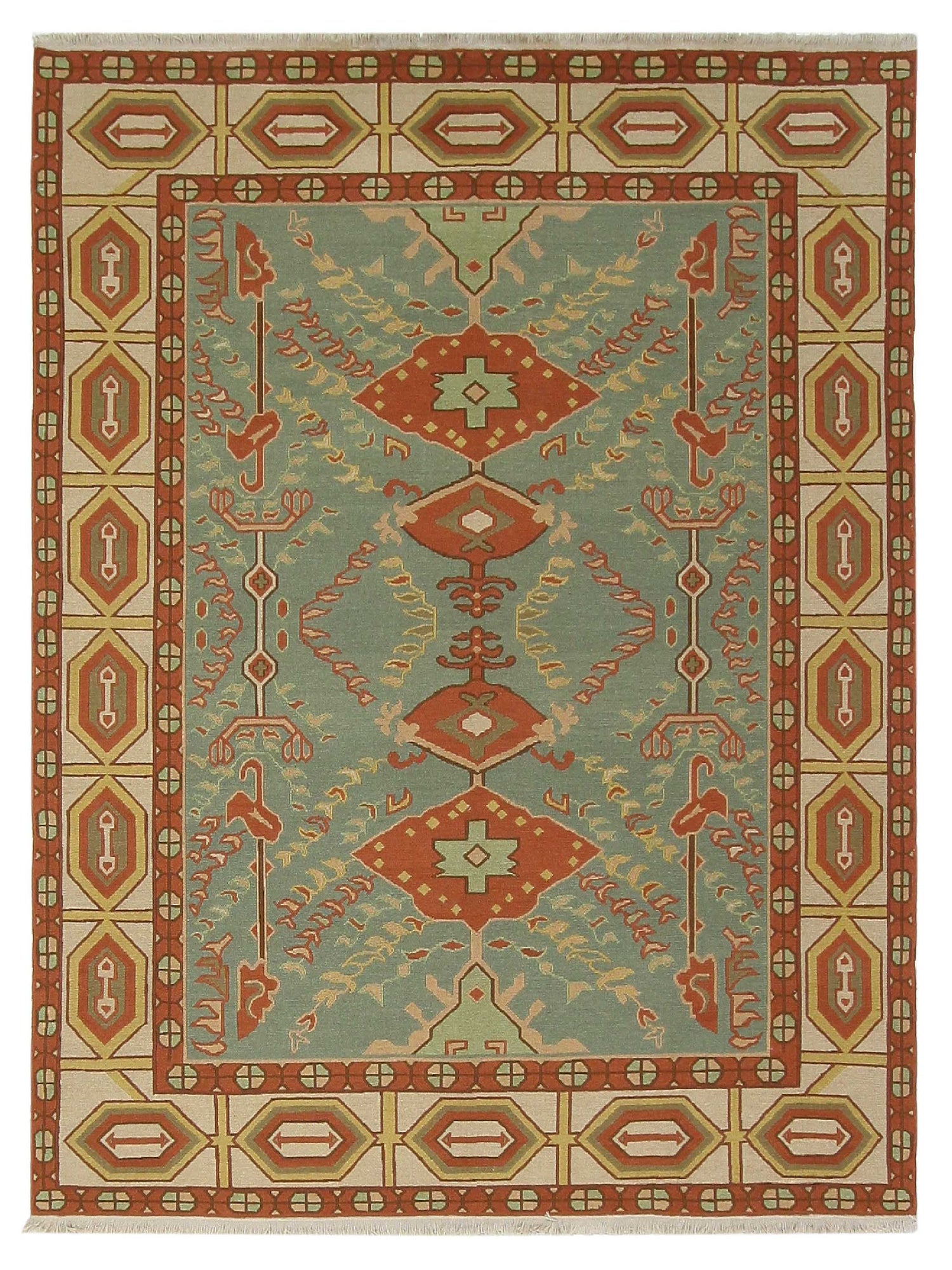 Pacific Summak-Ch  Aqua Ivory Traditional