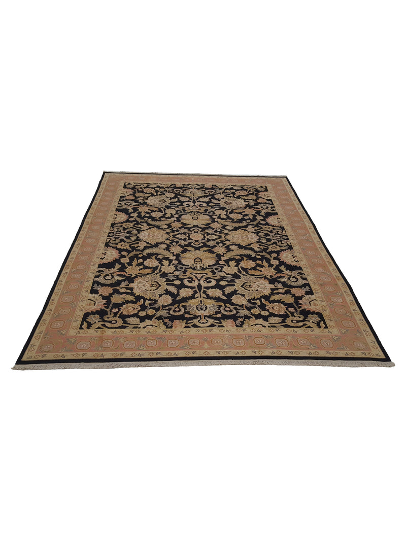 Pacific Summak 32228 Black Peach Traditional Hand Knotted Rug