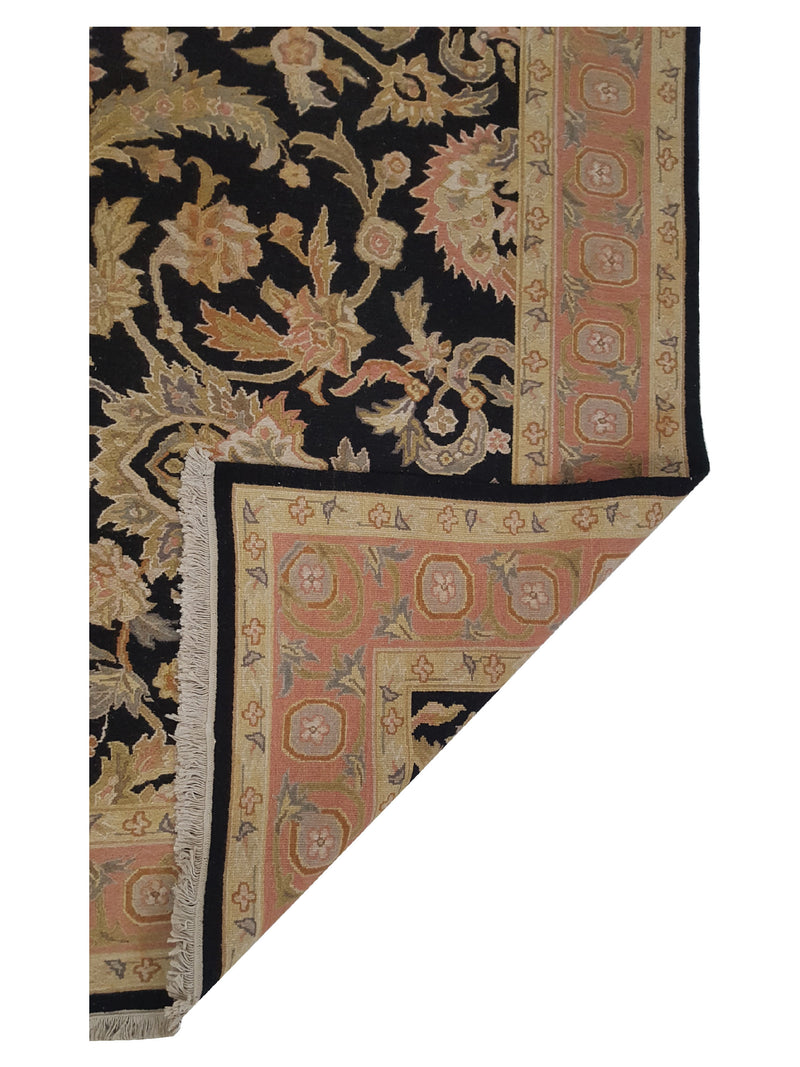 Pacific Summak 32228 Black Peach Traditional Hand Knotted Rug