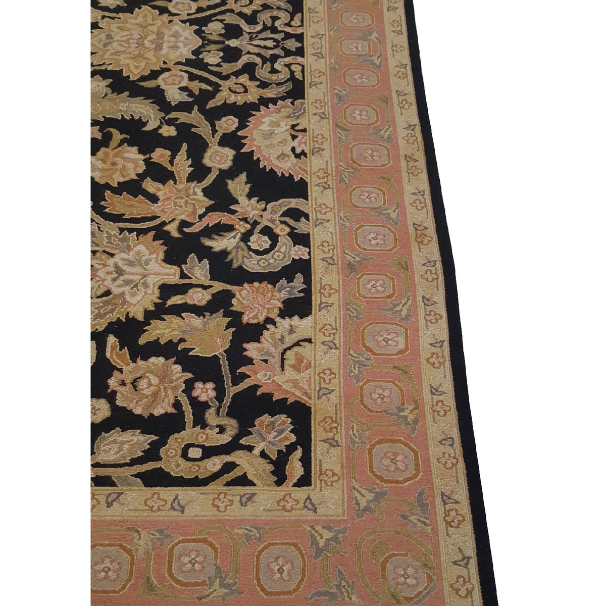 Pacific Summak 32228 Black Peach Traditional Hand Knotted Rug