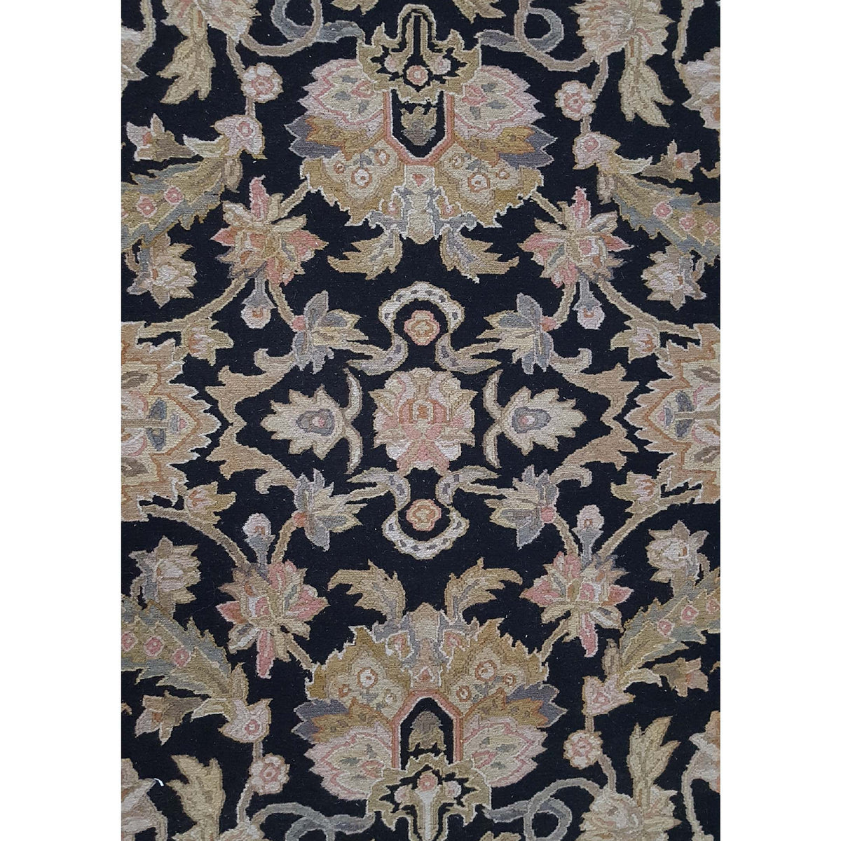 Pacific Summak 32228 Black Peach Traditional Hand Knotted Rug