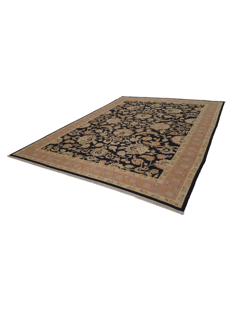 Pacific Summak 32228 Black Peach Traditional Hand Knotted Rug