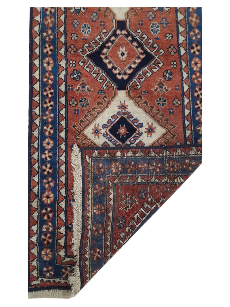 Fasa Yalmeah 32239 Black Red Traditional Semi Antique Rug