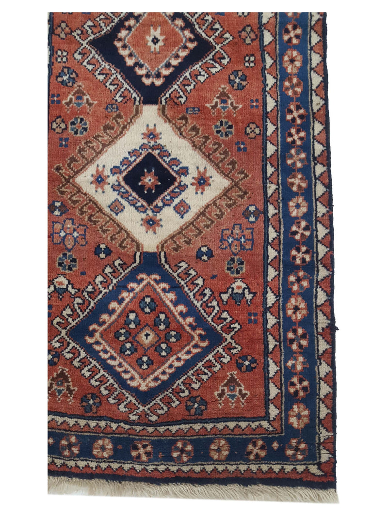 Fasa Yalmeah 32239 Black Red Traditional Semi Antique Rug