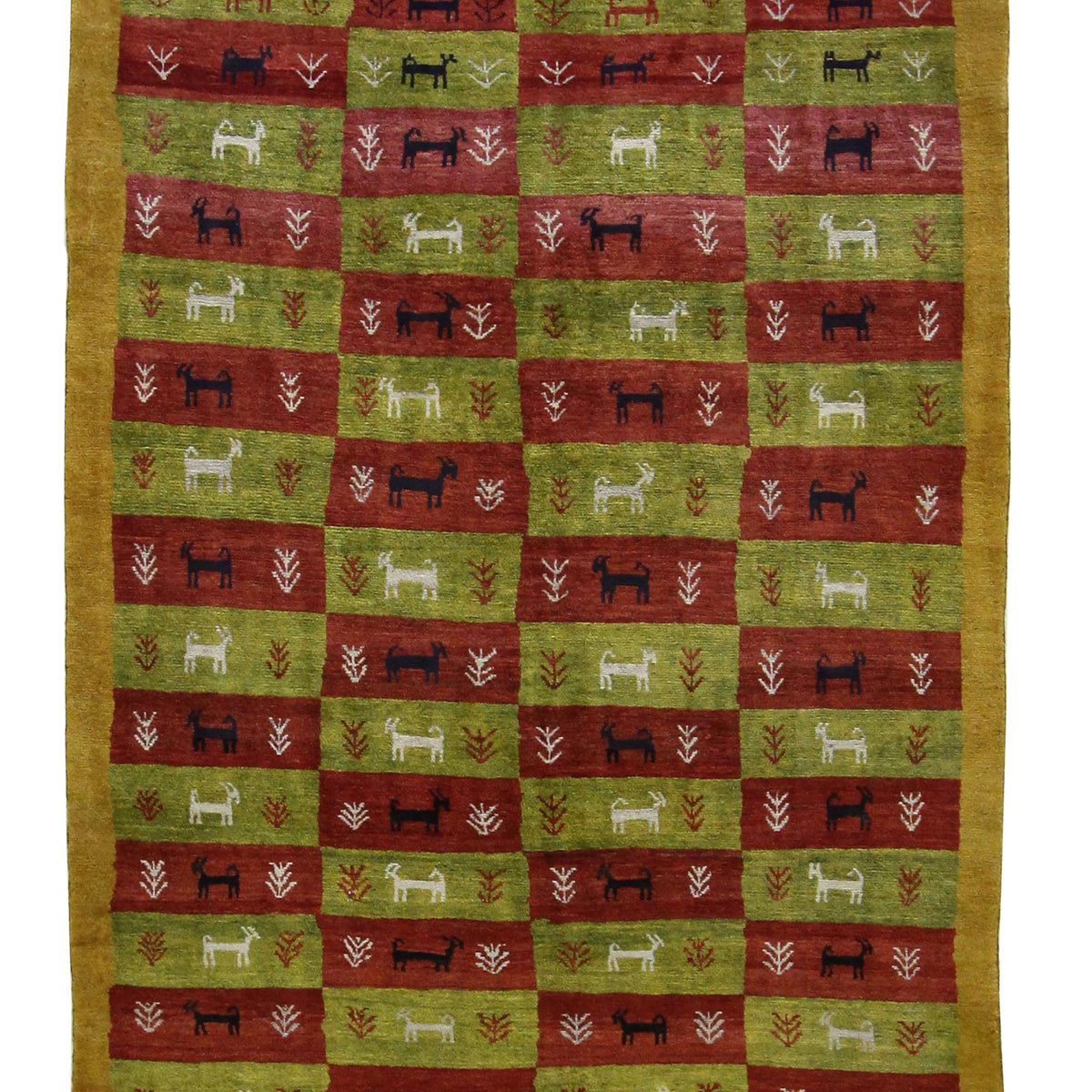 Pacific Gabbeh  Green Multi Transitional