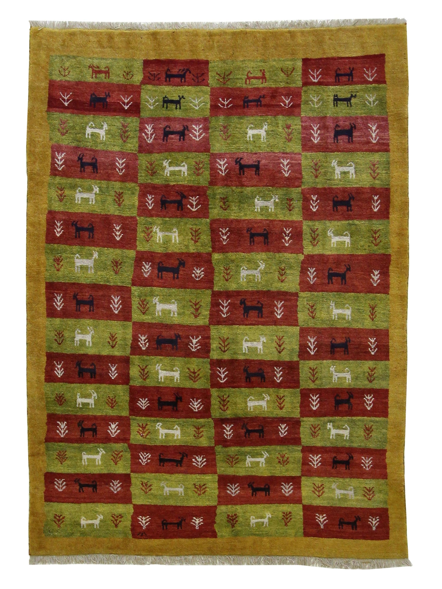 Pacific Gabbeh  Green Multi Transitional