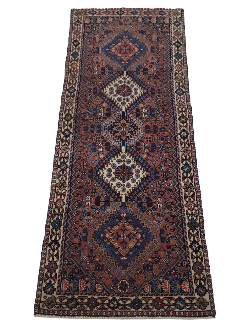 Fasa Yalmeah 32281 Rust Ivory Traditional Semi Antique Rug