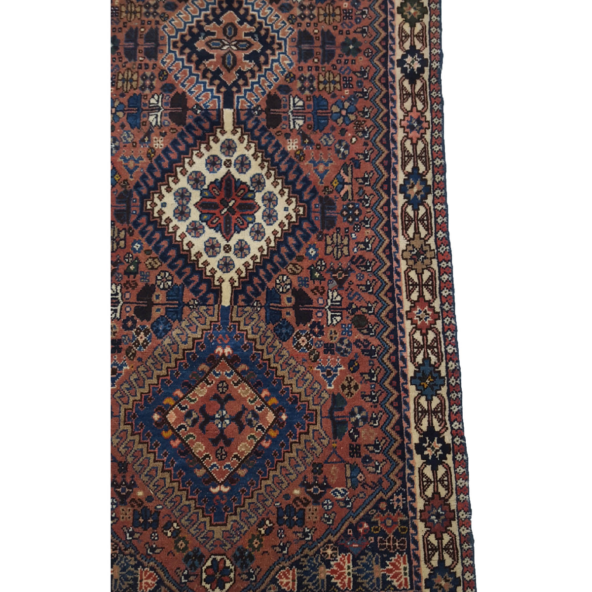Fasa Yalmeah 32281 Rust Ivory Traditional Semi Antique Rug