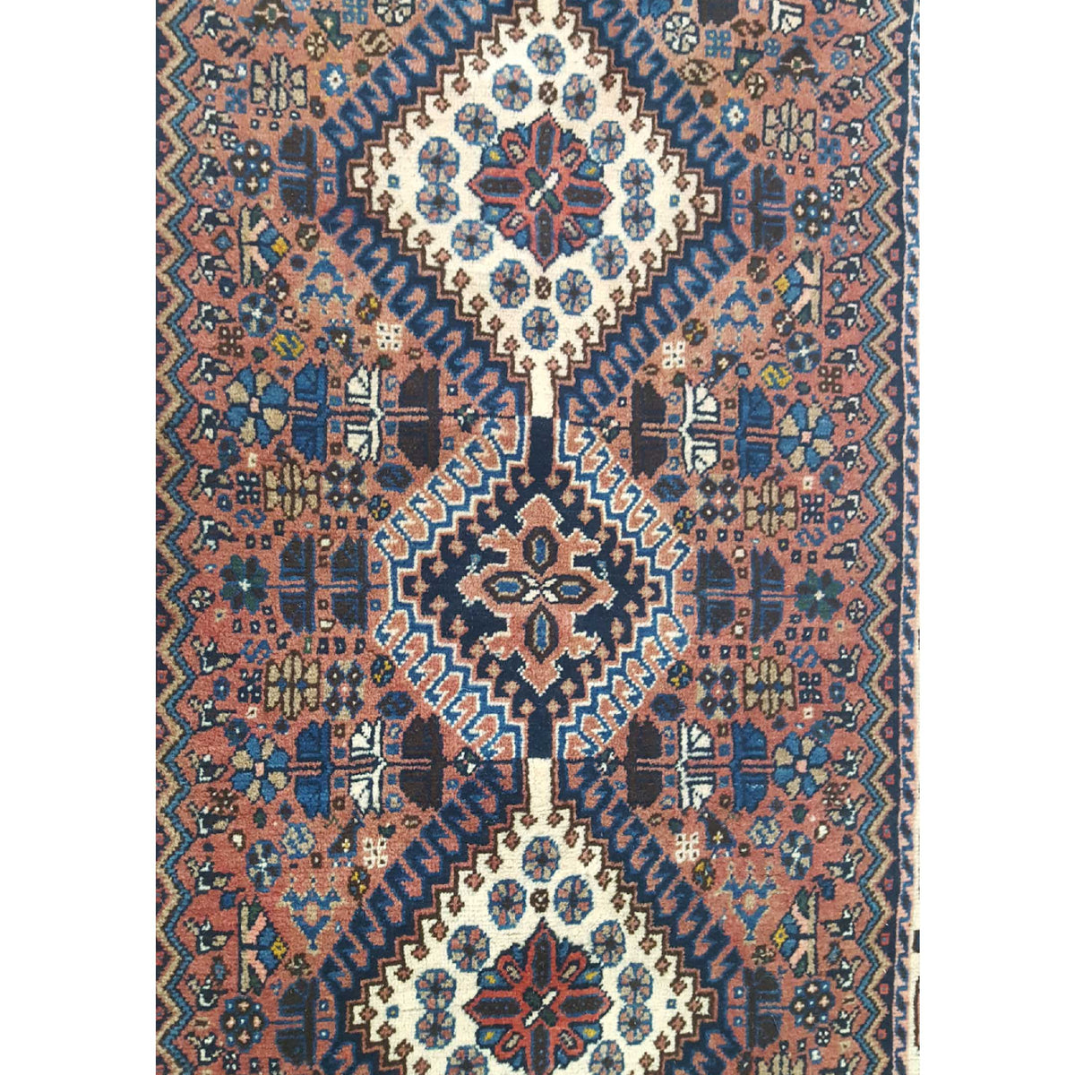 Fasa Yalmeah 32281 Rust Ivory Traditional Semi Antique Rug
