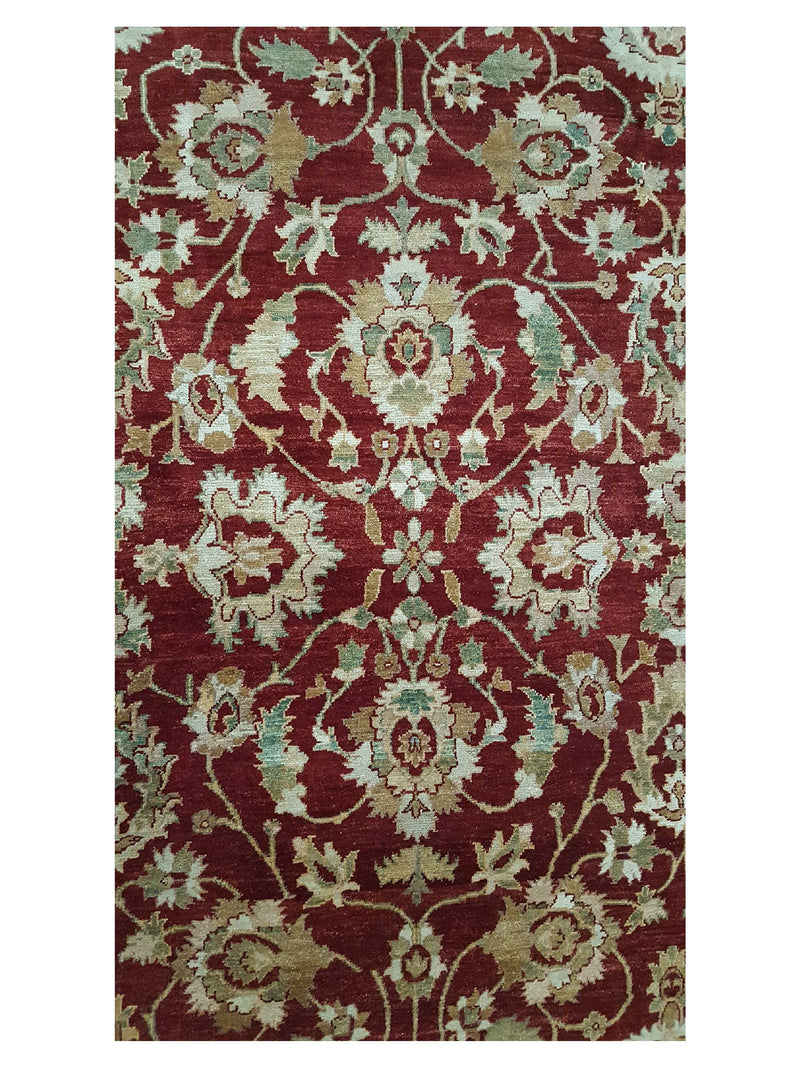 Pacific Ziegler 32284 Red Ivory Transitional Hand Knotted Rug