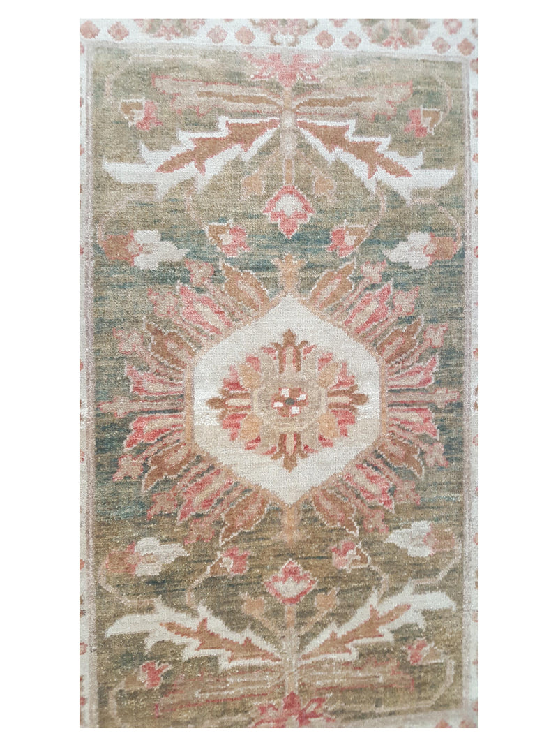 Pacific Ziegler 32323 Brown Ivory Traditional Hand Knotted Rug