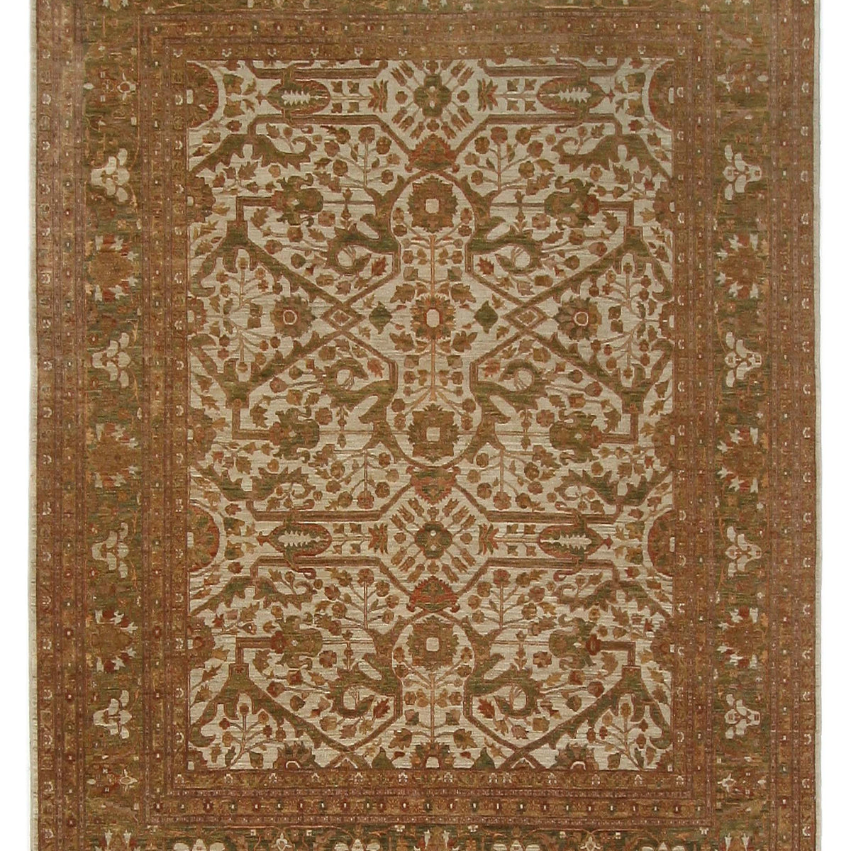Pacific Sultanabad  Ivory Lt.Green Traditional