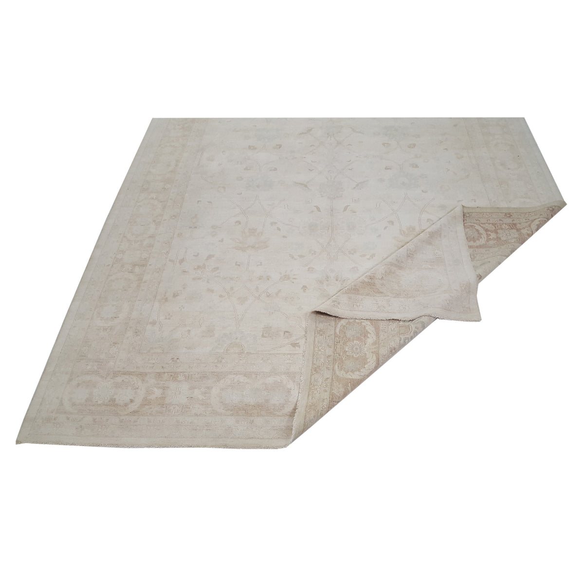 Pacific Ziegler 32345 Ivory Ivory Transitional Hand Knotted Rug
