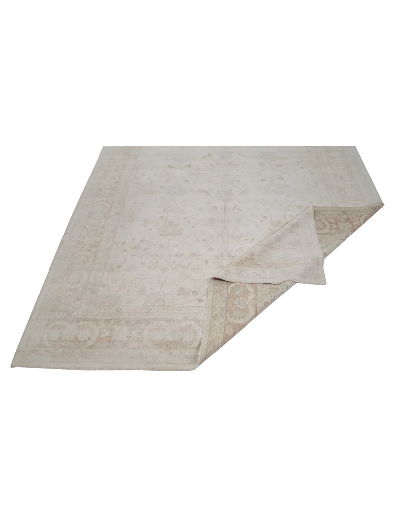 Pacific Ziegler 32345 Ivory Ivory Transitional Hand Knotted Rug