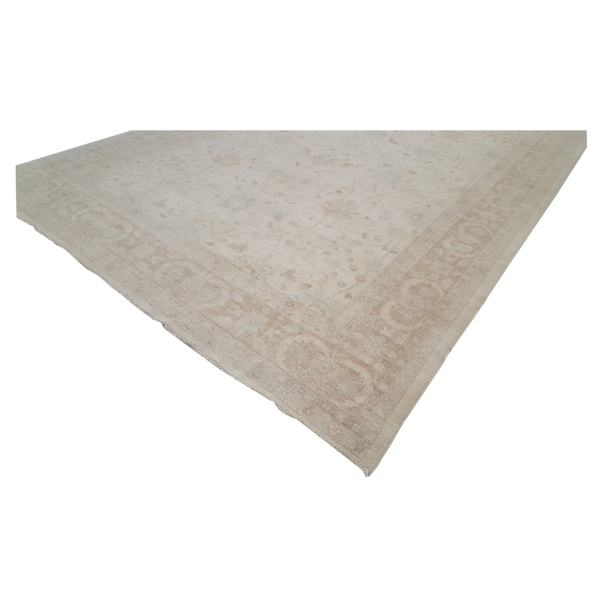 Pacific Ziegler 32345 Ivory Ivory Transitional Hand Knotted Rug