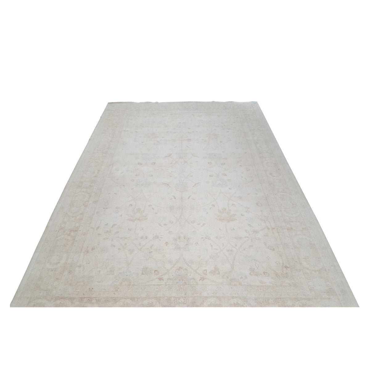 Pacific Ziegler 32345 Ivory Ivory Transitional Hand Knotted Rug